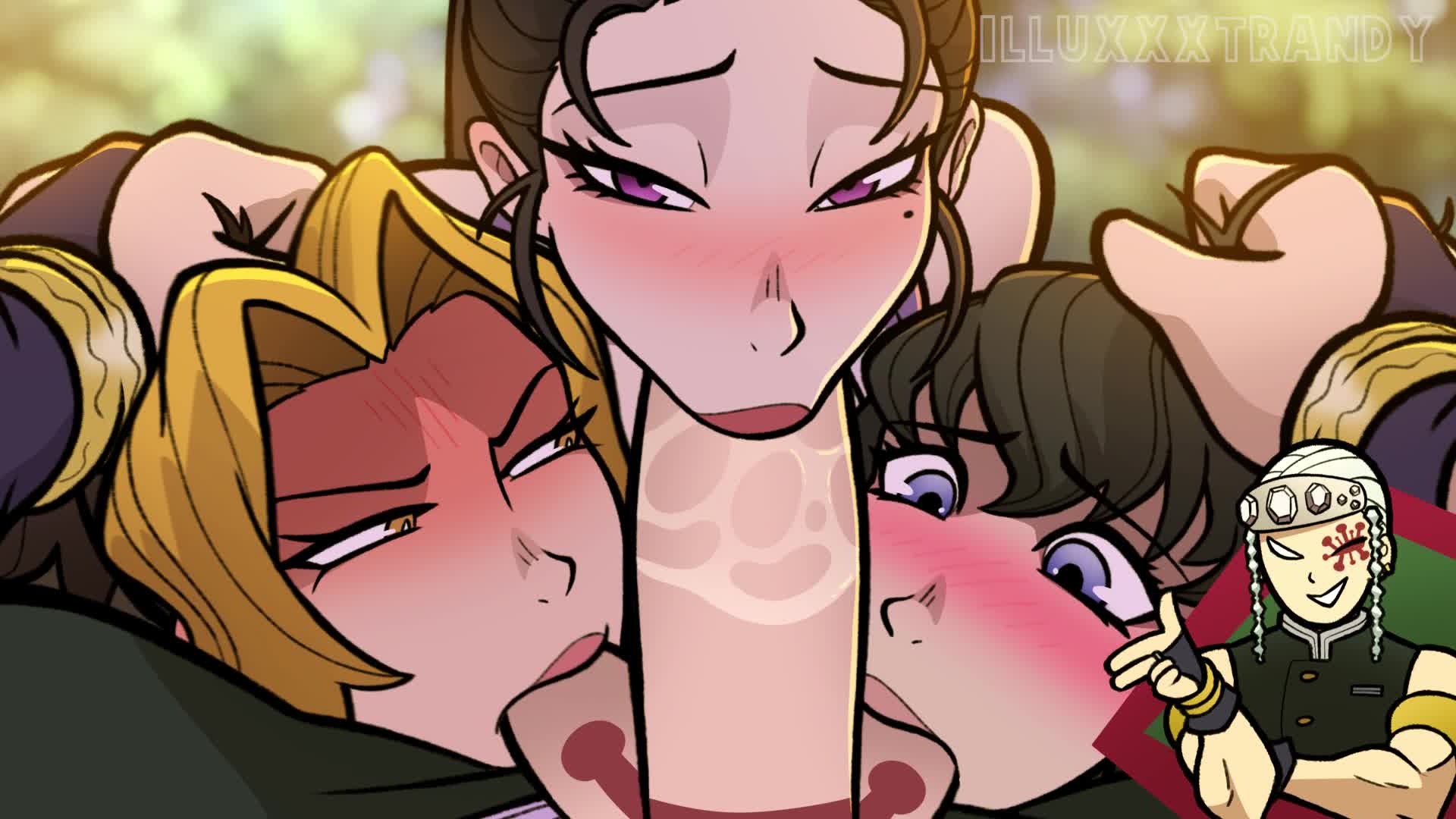 The wives undergoing rigorous training